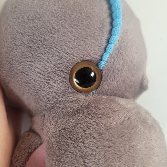 Gray Dinosaur Plush Toy 16" Tall Cute Floppy Stuffed Animal Kids Soft Play - Picture 14 of 15